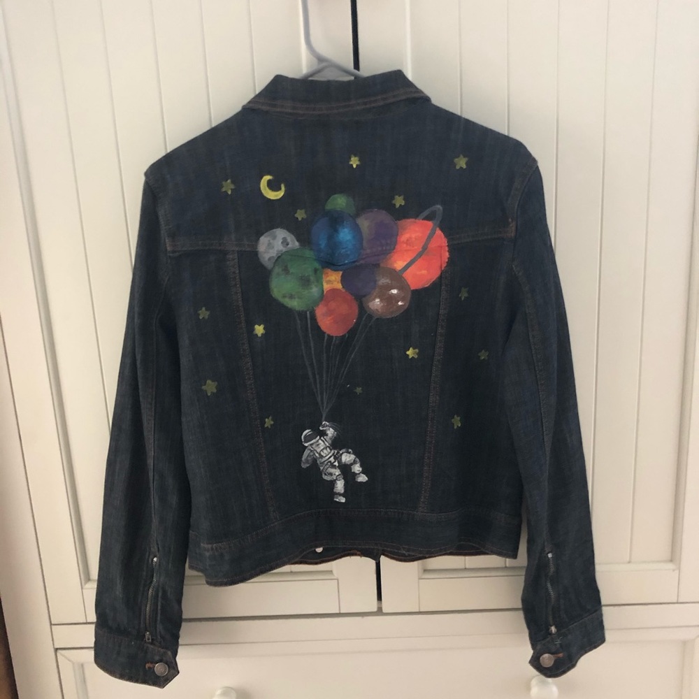Women’s Space Painted Denim Jacket